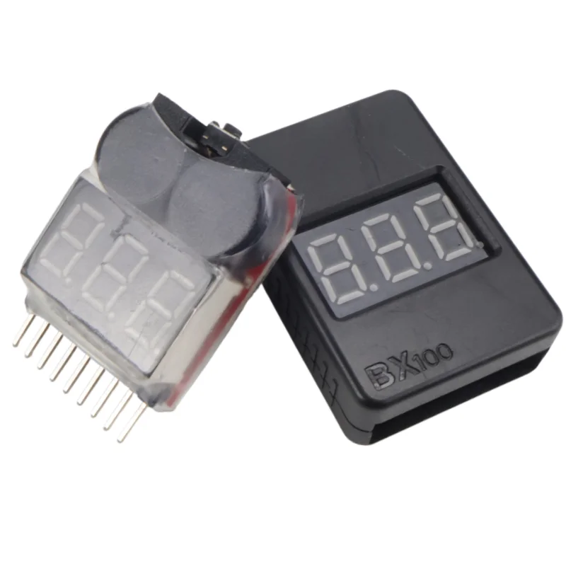 1 Uds RC voltaje pantalla batería alarma baja zumbador BX100 1S-8S medidor probador Lipo Monitor de batería para RC coche Drone helicóptero