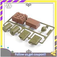 Latest 2X For 1/16 Henglong Tank 3898-1 USA Sherman M4A3 RC Tank Plastic Soldier Accessories Parts Bag