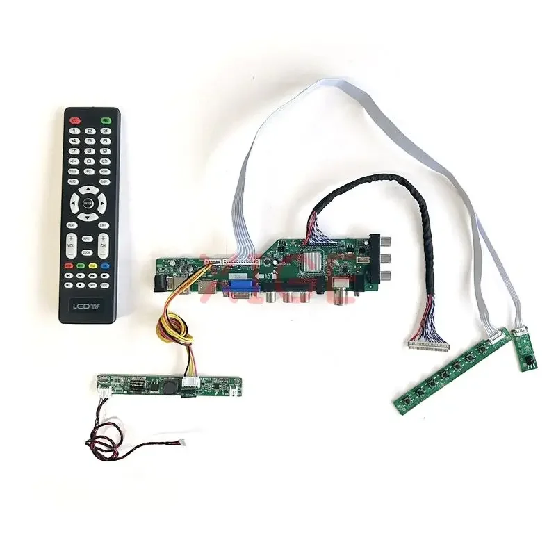 Imagem -04 - Placa Controladora Monitor Lcd Kit Faça Você Mesmo Sinal de Dvb Digital Lvds 30 Pinos 1920*1080 23 Usb Dhmi Vga Avoirdupois Lm230wf3 Lm230wf5 Lm230wf7