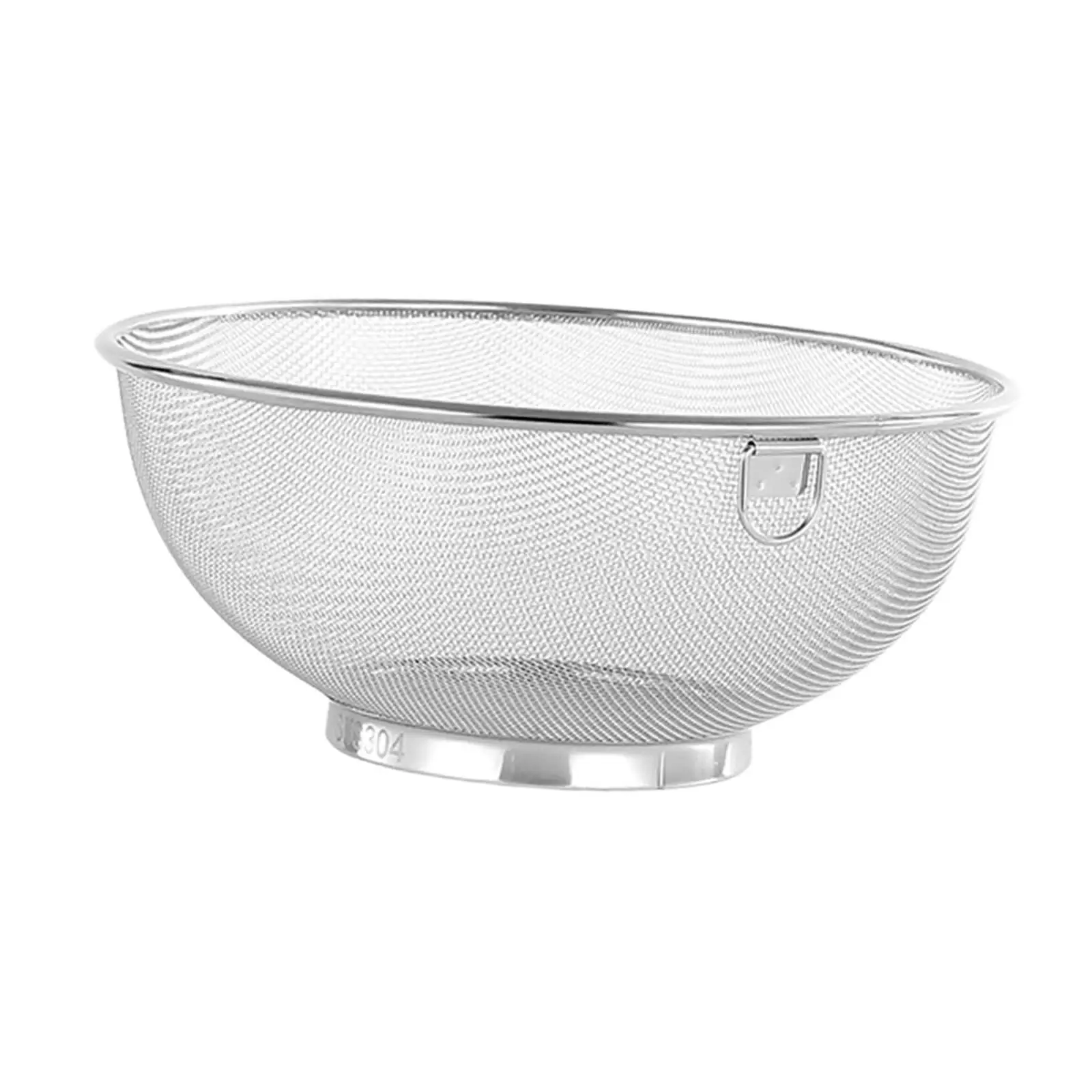 Rice Washing Colander Fruit Stainless Steel Durable Metal Colander Kitchen