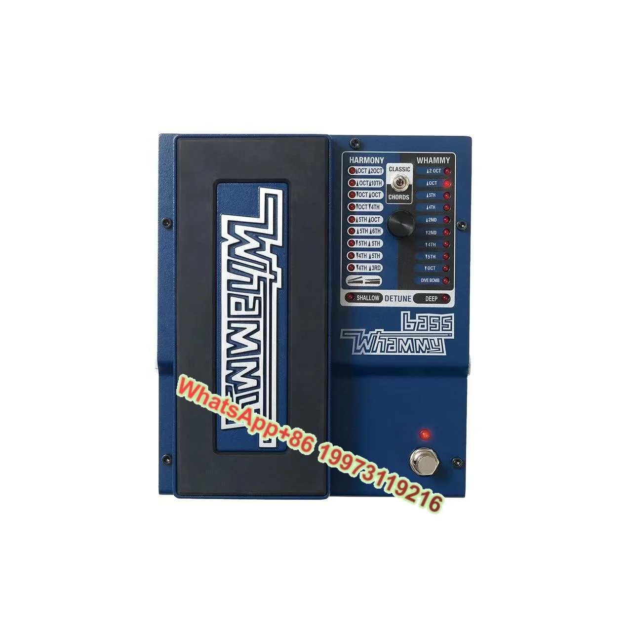 Digitech Bass Whammy V/5 Pitch Shift Tune Effect Pedales Procesador de bajo Pedal de efectos de bajo eléctrico para colores azules