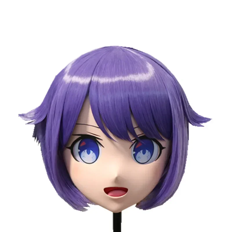 (B93) Customized Lifesize Mask Crossdressing with Backshell Silicone Anime Kigurumi Mask Cosplay