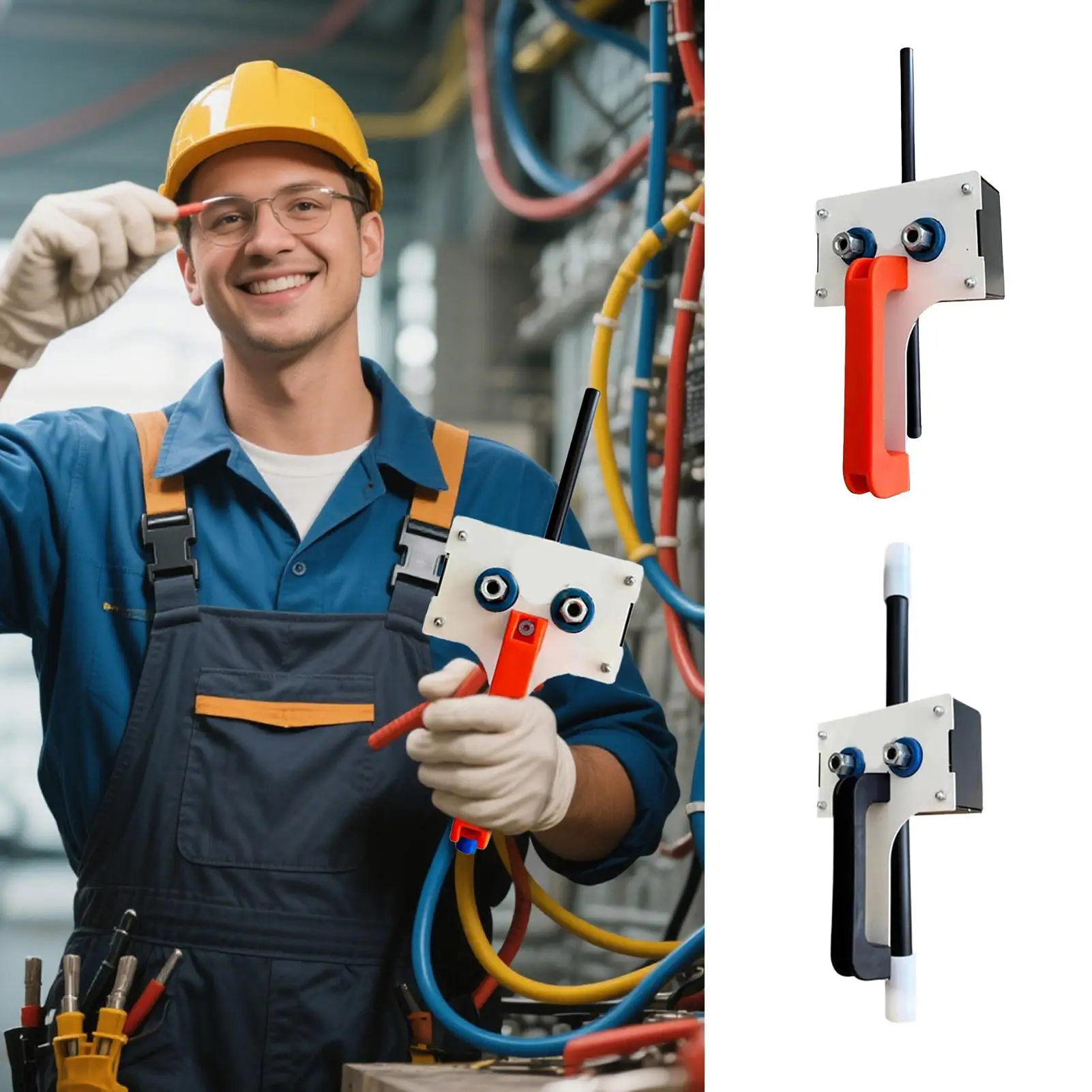 

Wire Puller Heavy-Duty Handheld Wiring Tools 8mm Wire Tugger for Electrician for Pipe Narrow Spaces Wall Underground Data Center