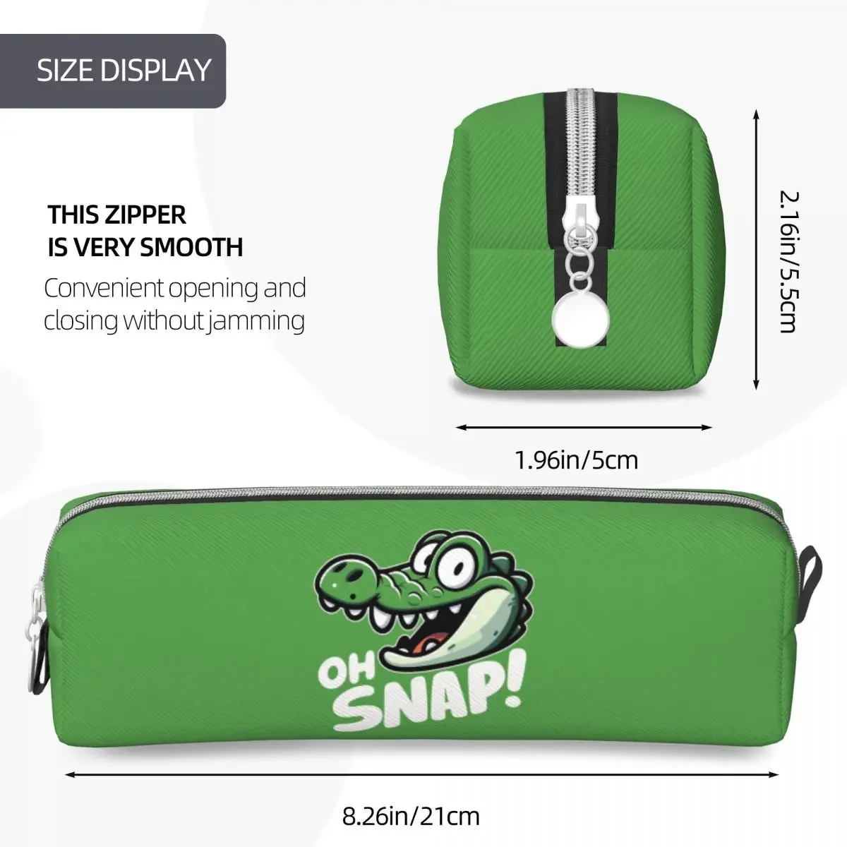 Oh Snap Cartoon Krokodillen Etui Creatieve Pennenzak Student Grote Capaciteit Schoolbenodigdheden Geschenkdoos