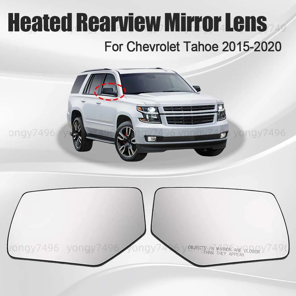 

Автомобильное широкоугольное зеркало заднего вида с подогревом для Chevrolet Tahoe 2015 2016 2017 2018 2019 2020, автомобильные аксессуары заднего вида, стекло
