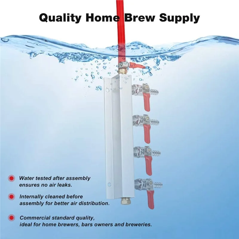 

Самый 4-ходовой газовый коллектор, 5/16-дюймовый интегрированный обратный клапан с колючками, распределитель CO2, 4-ходовой коллектор CO2, газораспределитель