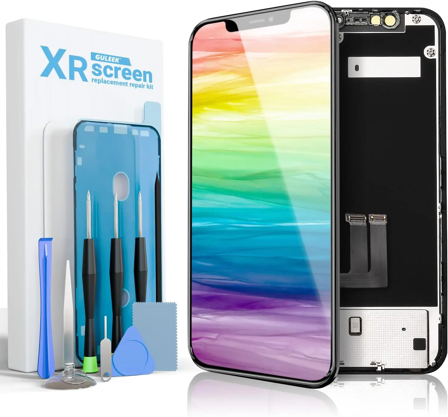 

Премиум-экран для замены на iPhone XR 6.1 дюйма, ЖК-дисплей с передней панелью и дигитайзером 3D Touch, полный комплект
