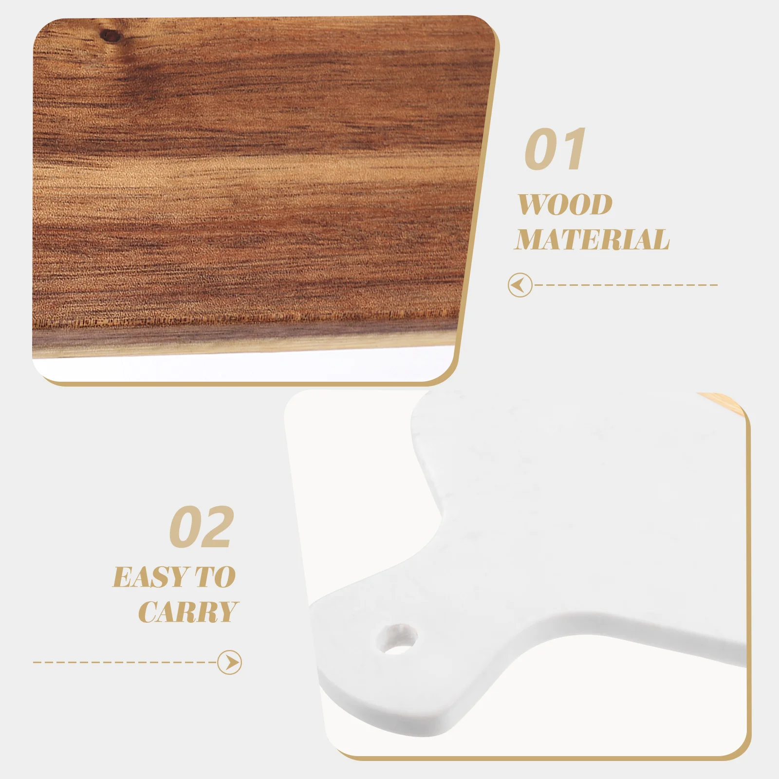 

Marble Splicing Acacia Wood Cutting Board for Kitchen Steak Fruit Cheese Slicing Meal Prep Boards Home Kitchen Accessories
