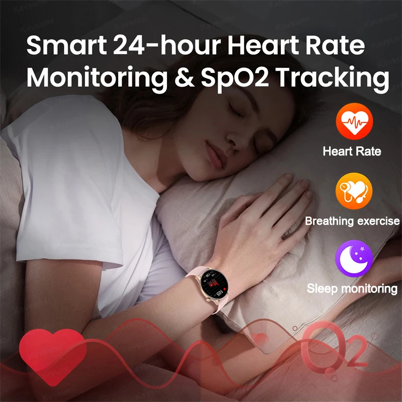 2025 NFC ساعة ذكية Amoled HD GPS المسار الرياضة معدل ضربات القلب بلوتوث دعوة مقاوم للماء السيدات النساء ساعة ذكية لهواوي Xiaomi