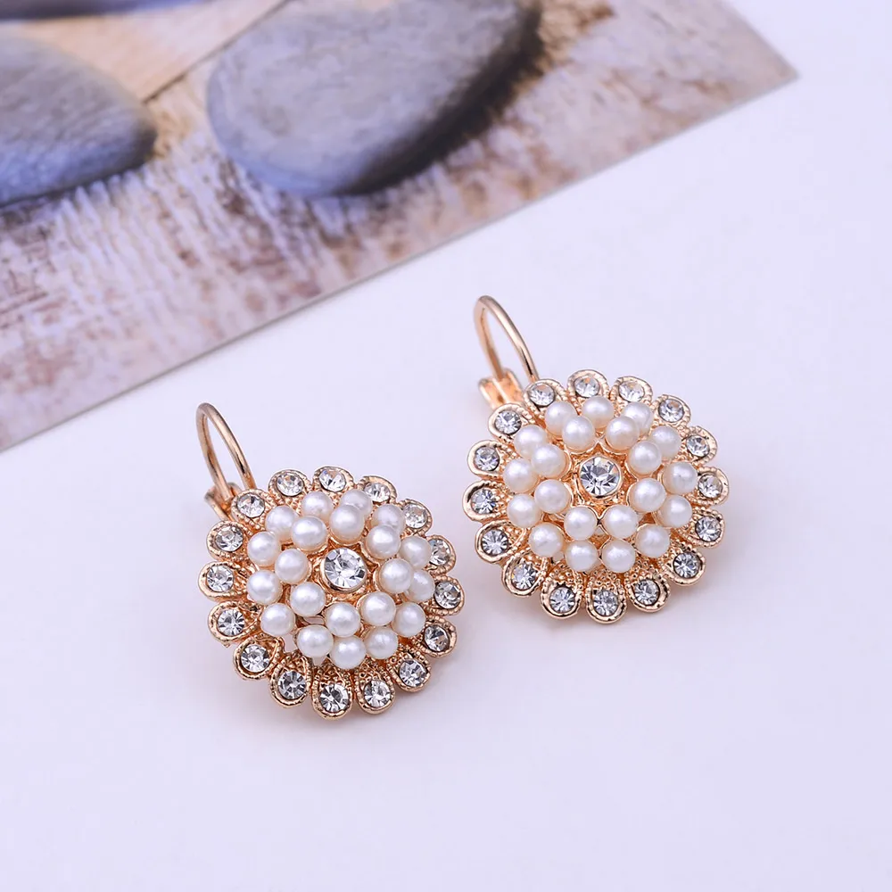 Bohemia Trendy Style Imitation Pearl Hook Hanging Dangle Drop Earring Women Exquisite Daily Wearable Elegant Wedding Accessories