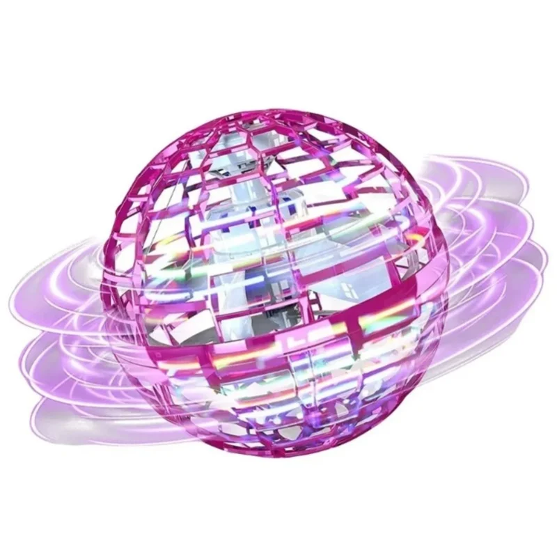 لعبة الكرة الطائرة الملونة الخفيفة USB شحن مستشعر ذكي البلاستيك الدورية كرة طائرة الكرة الأرضية الأرجواني الوردي #6