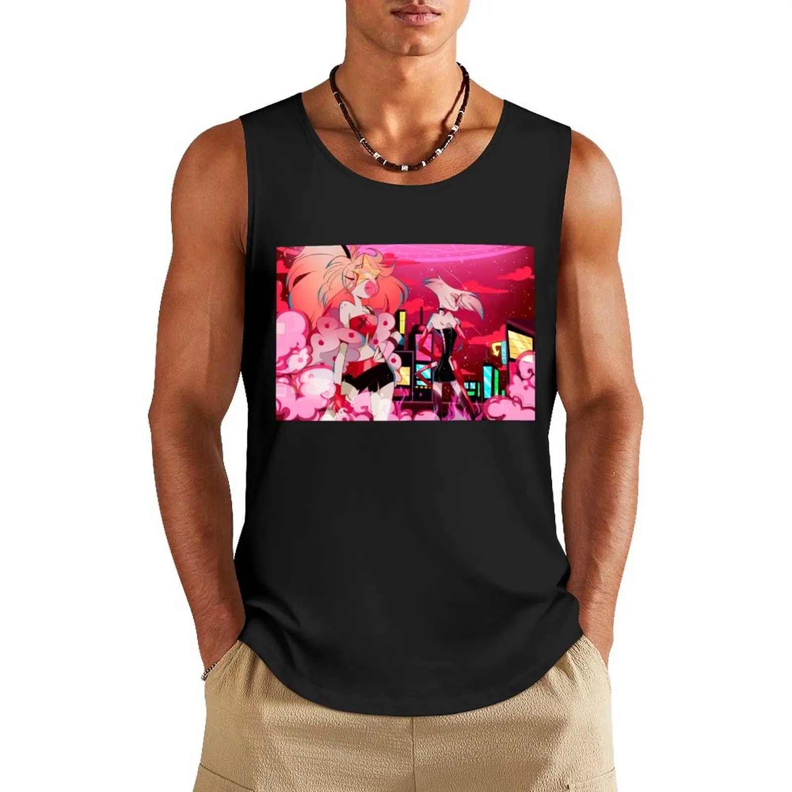 

Hazbi Hotel Addic Tank Top basketball clothing sleeveless man shirts Top cute tops