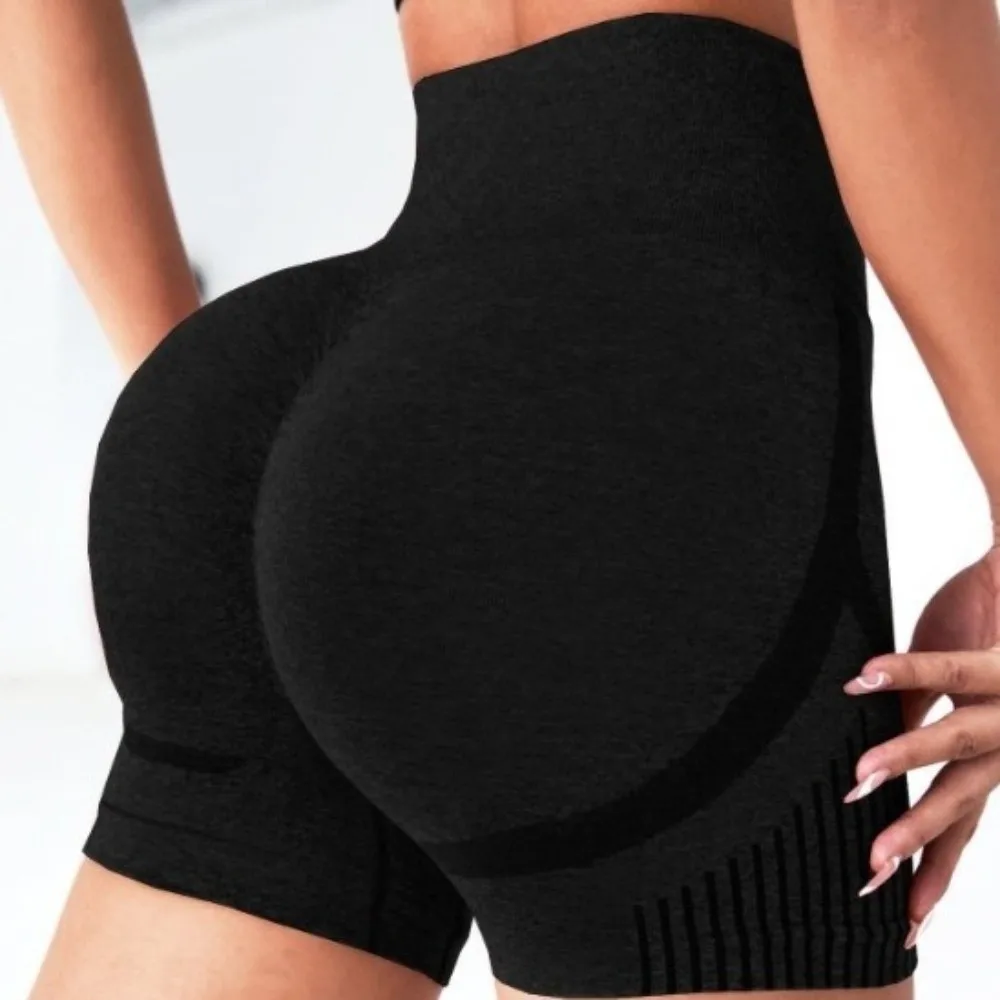 

High Waist Yoga Shorts Butt Lifting Tummy Control Workout Shorts Breathable Seamless Biker Shorts Running Cycling Jogging