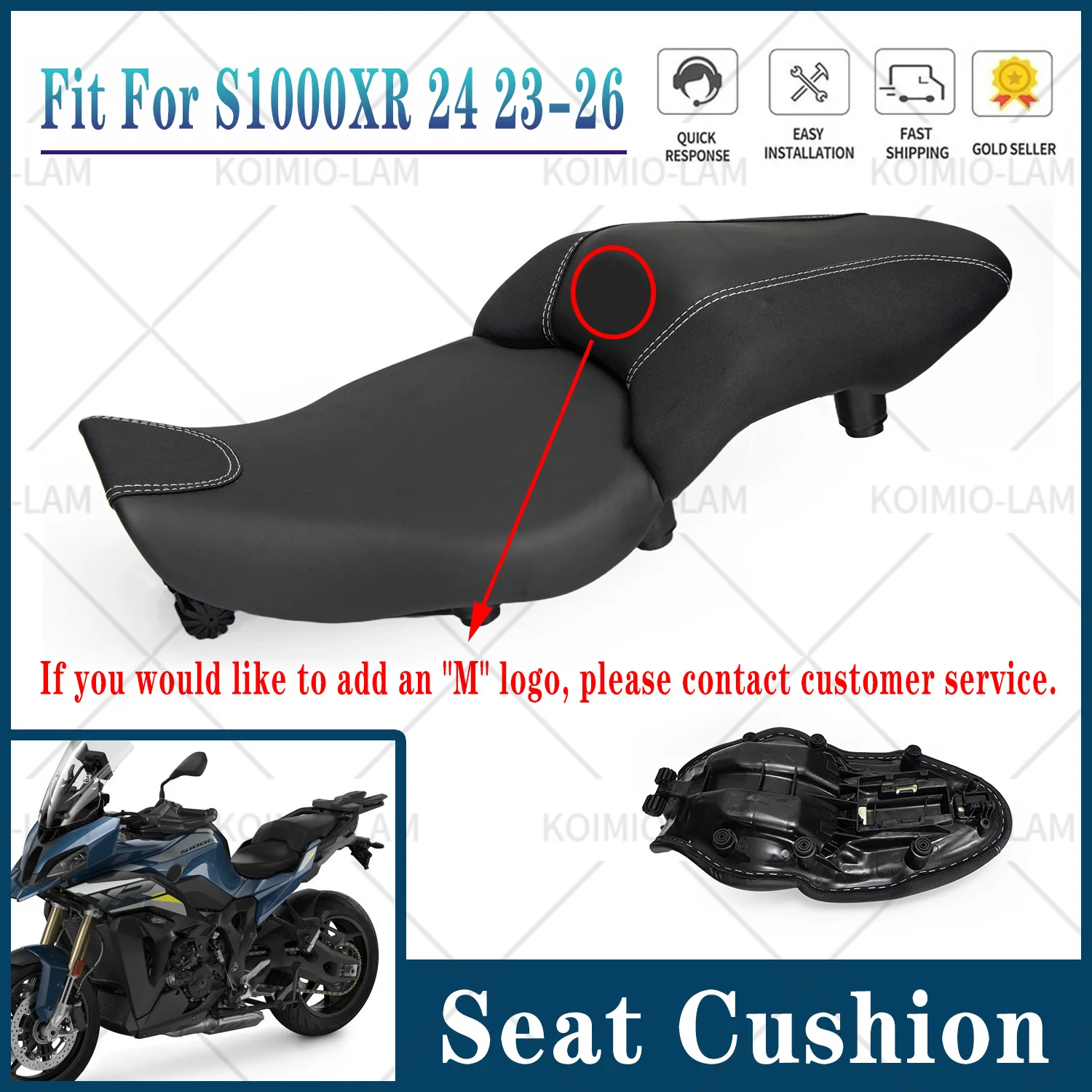 Cuscino Sella Completo Moto per BMW S1000XR 2023-2026 S 1000 XR 2024 2025