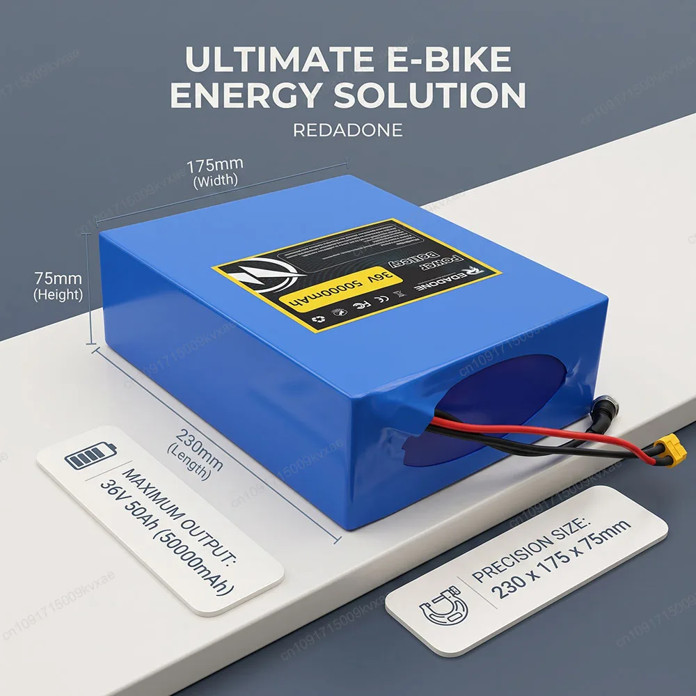 36V 50Ah 21700 10S8P Lithium Ion Battery Pack 1500W with 30A BMS XT60 for E-Bike Electric Scooter for Kugoo Outdoor Power Supply