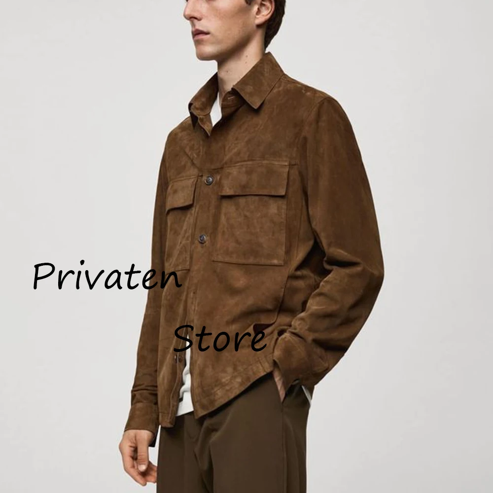 Men's Suede Jacket Mens Blazzer for Men Coat Elegant Men's Jackets Man Dress Elegant Mens Suit Coats New in Jackets Male Blazers