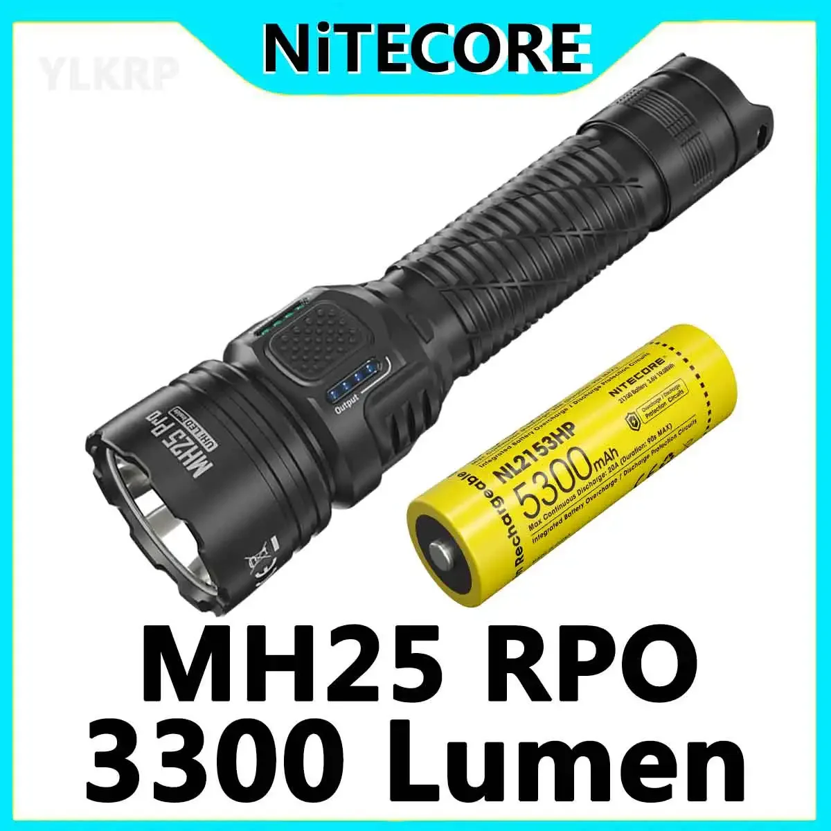 Фонарик NITECORE MH25 PRO 3300 люмен, расстояние освещения 705 метров