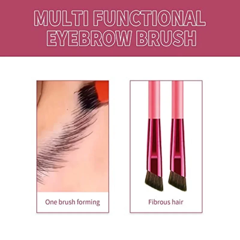 3D Drawing brush eyebrows Multifunctional Eyebrow Brush - Realistic Eyebrow Brush, Multi Purpose Square Eyebrow Makeup Brush 4D