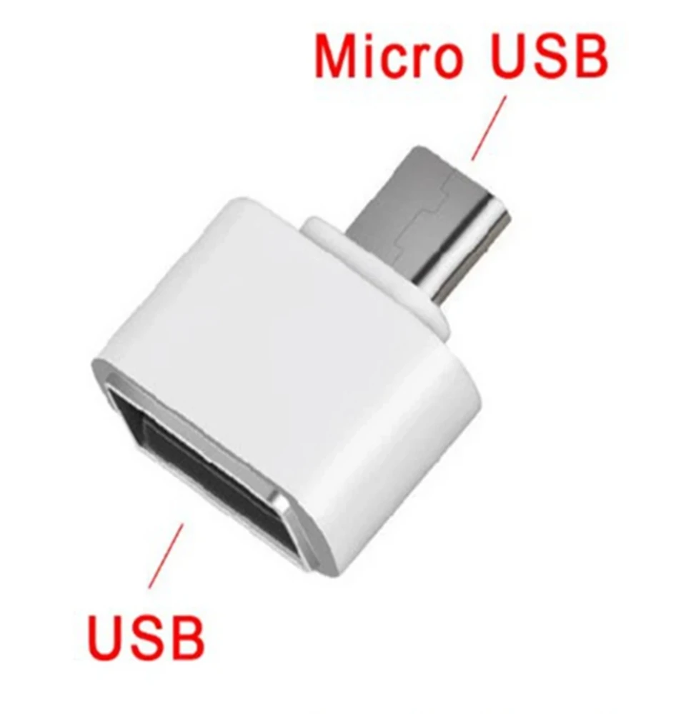 Адаптер OTG с Micro USB на USB, конвертер для зарядки и синхронизации данных для Huawei P10 MacBook