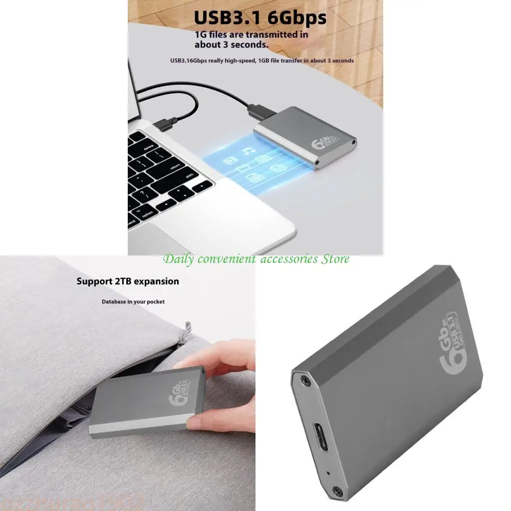 

97QB MSATA Корпус корпуса USB3.1 Gen 2.