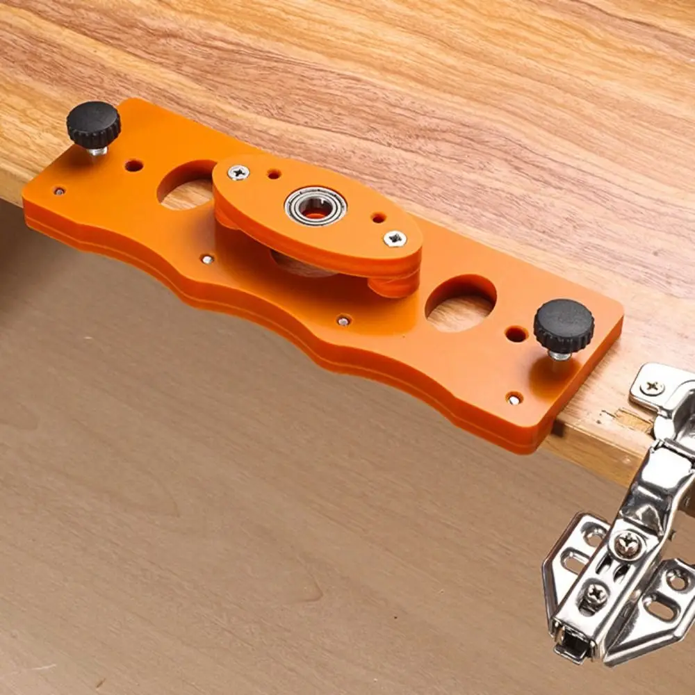 

Tool Wear-resisting Door Hinge Drill Jig Save Labour with Fixture Cabinet Hinge Drill Guide Locator Alloy Door Hinge Router DIY