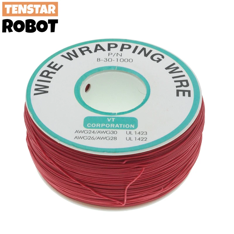 280m 30AWG PCB Wrapping Wire Stagno Rame B-30-1000 Cavo Breadboard Jumper Isolamento Connettore del cavo conduttore elettronico