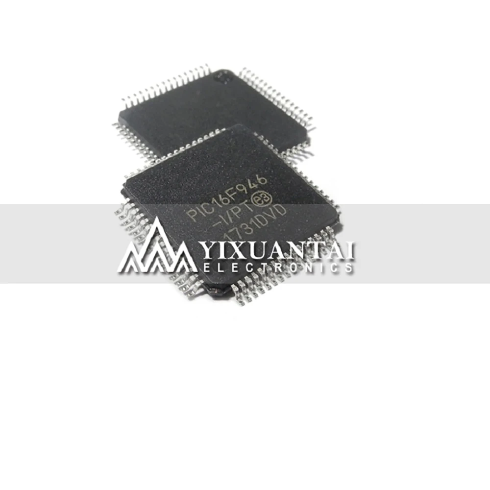 1pcs/lot  PIC16F946-I/PT  PIC16F946-I  PIC16F946  IC MCU 8BIT 14KB FLASH 64TQFP  NEW Origina