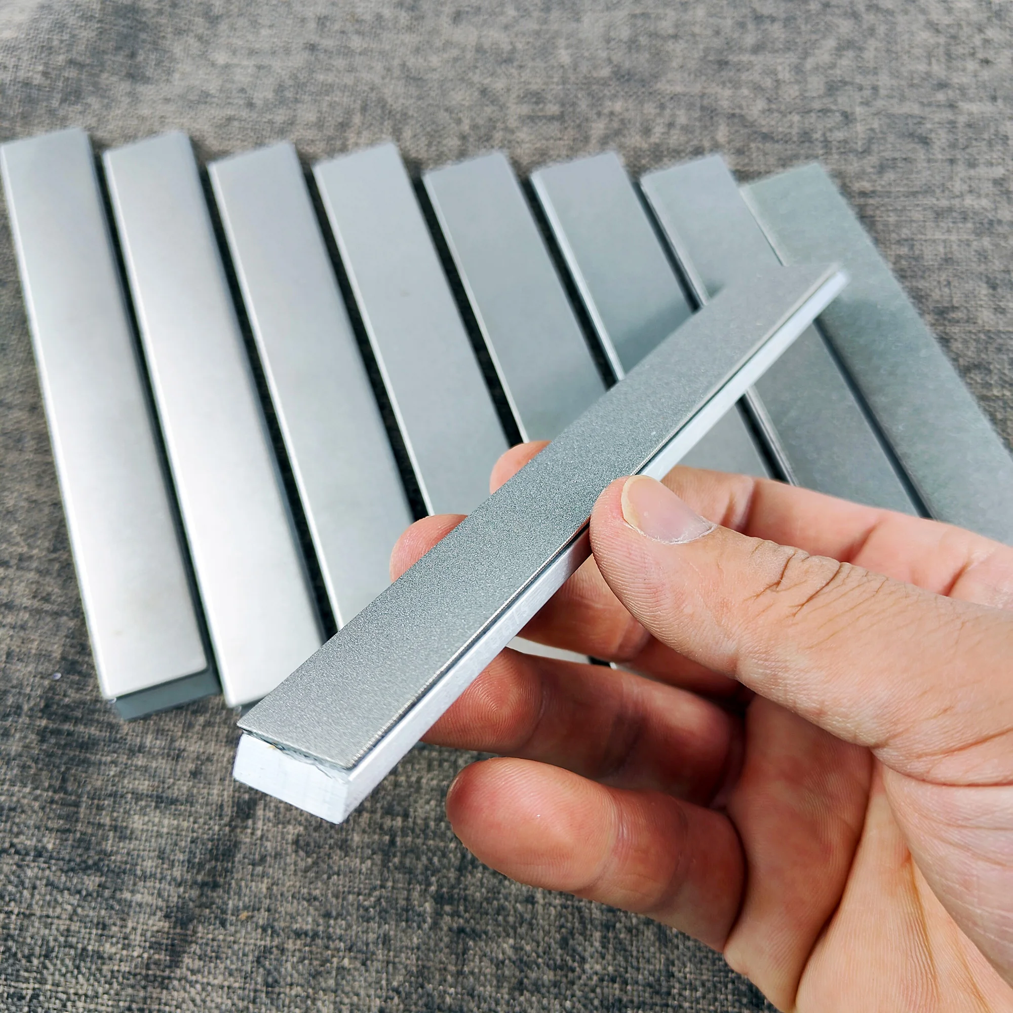1pc Diamond Whetstone Fixed-angle Sharpener with Aluminum Alloy Base for Replacing Whetstone, Coarse Grinding, Medium Grinding,