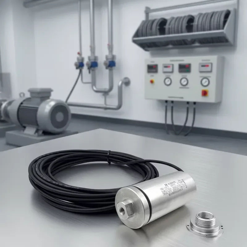 VBS130D Vibration Transmitter Threaded Installation 4-20mA Output Strong Anti-Interference Piezoelectric Technology