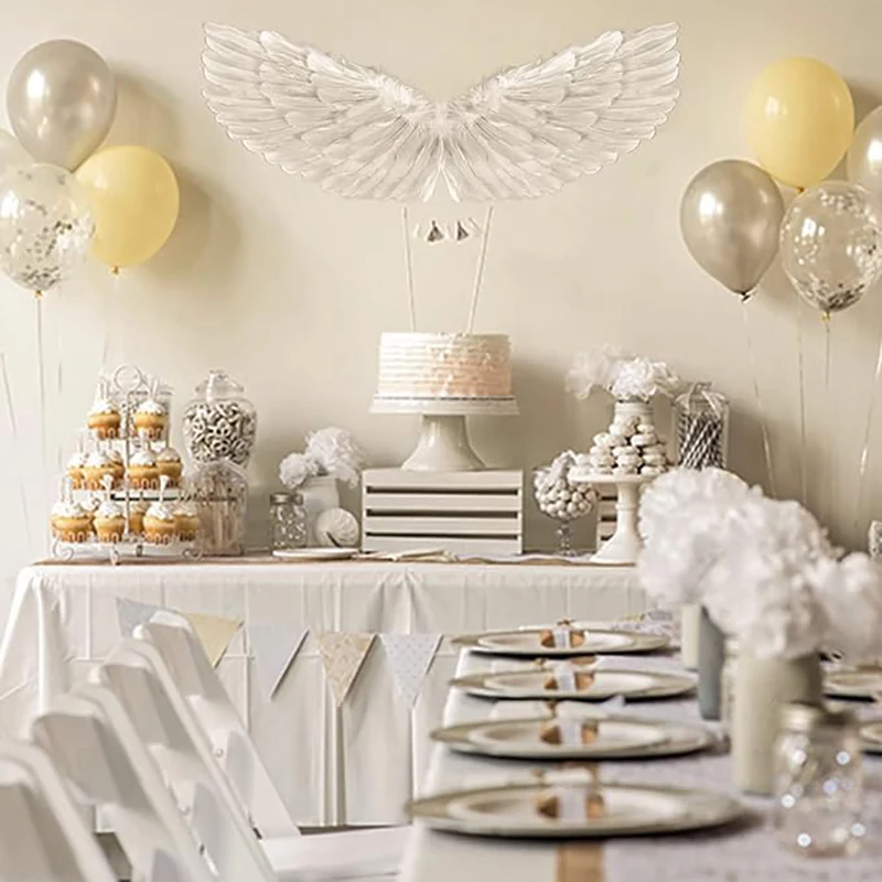 White Angel Feather Wings Kids Adult Birthday Party Wedding Home Diy Decortion Halloween Christmas