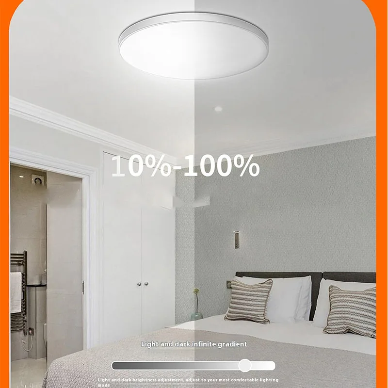 Rgbcw светодиодные внутренние потолочные светильники, полноцветное затемнение и цветовое управление, интеллектуальный радиочастотный пульт дистанционного управления, атмосфера гостиной