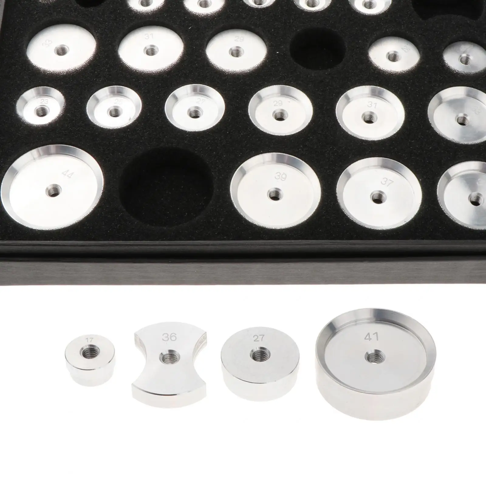 25 Pieces Watch Back Press Dies Cap Machine Accessories Watch Press Dies