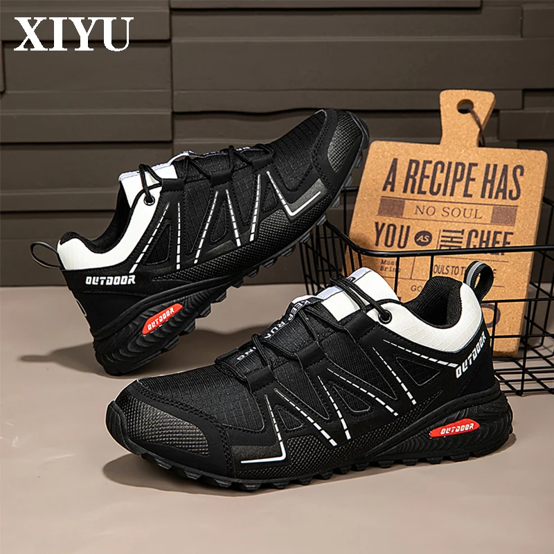 

XIYU Hot Selling Men's Hiking Shoes: High-Quality Casual Breathable Hiking, Mountaineering, Off-Road, Outdoor Cycling Shoes