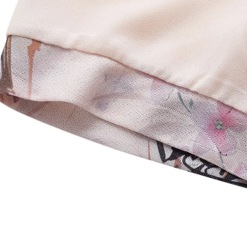 Damska koszulka z krótkim rękawem w nowym stylu, łączona, z okrągłym dekoltem, zapinana na guziki, modna, z nadrukiem, nowy chiński top