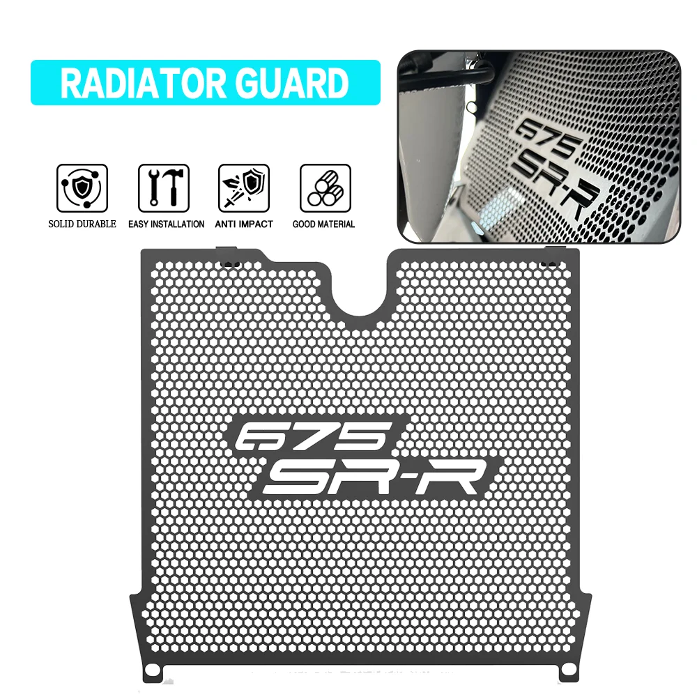 

Motorcycle Accessories Radiator Protection Grille Guard Protector Cover CNC Aluminum FOR CFMOTO CF MOTO 675SR-R 675SS 2024-2026