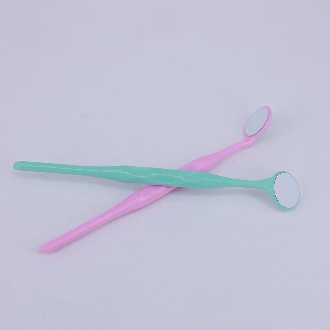 10pcs/Box Dentas Double Sided Mouth Mirrors Autoclavable Surface Exam Reflectors With Handle Oral Tooth Whitening Dentist Tool