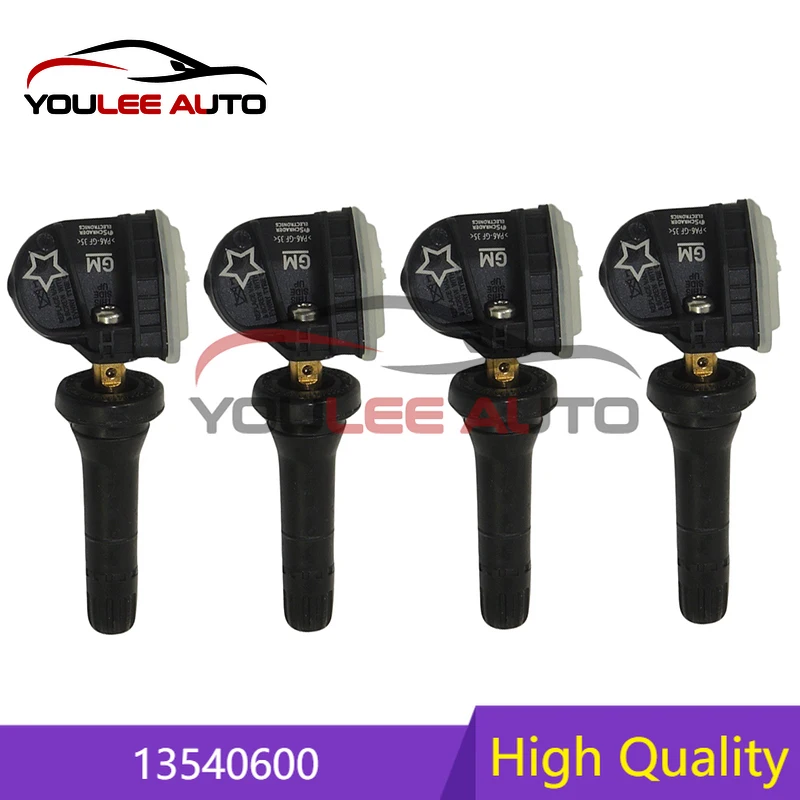 1/4 Uds 13540600 315MHz TPMS Sensor de presión de neumáticos para Buick Cascada Cadillac CTS Chevrolet Avalanche Bolt Camaro GMC Canyon Yukon
