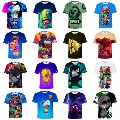 Boys Summer T-shirt Tees Anime Figures Cartoon Characters Kids Cosplay Costumes T Shirt Boys Christmas Halloween Gifts