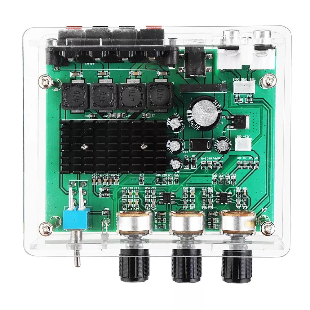 XH-M570 Digital Audio Amplifier Board High Power Amplifier Board TPA3116D2 Pure Original Sound Tone Front Stage