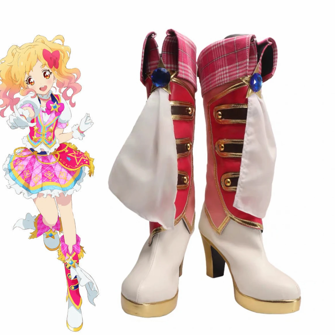 

Айкацу! Nijino Yume Обувь для косплея Сапоги Campus Сапоги Лолиты Вечерние ролевые игры Хэллоуин