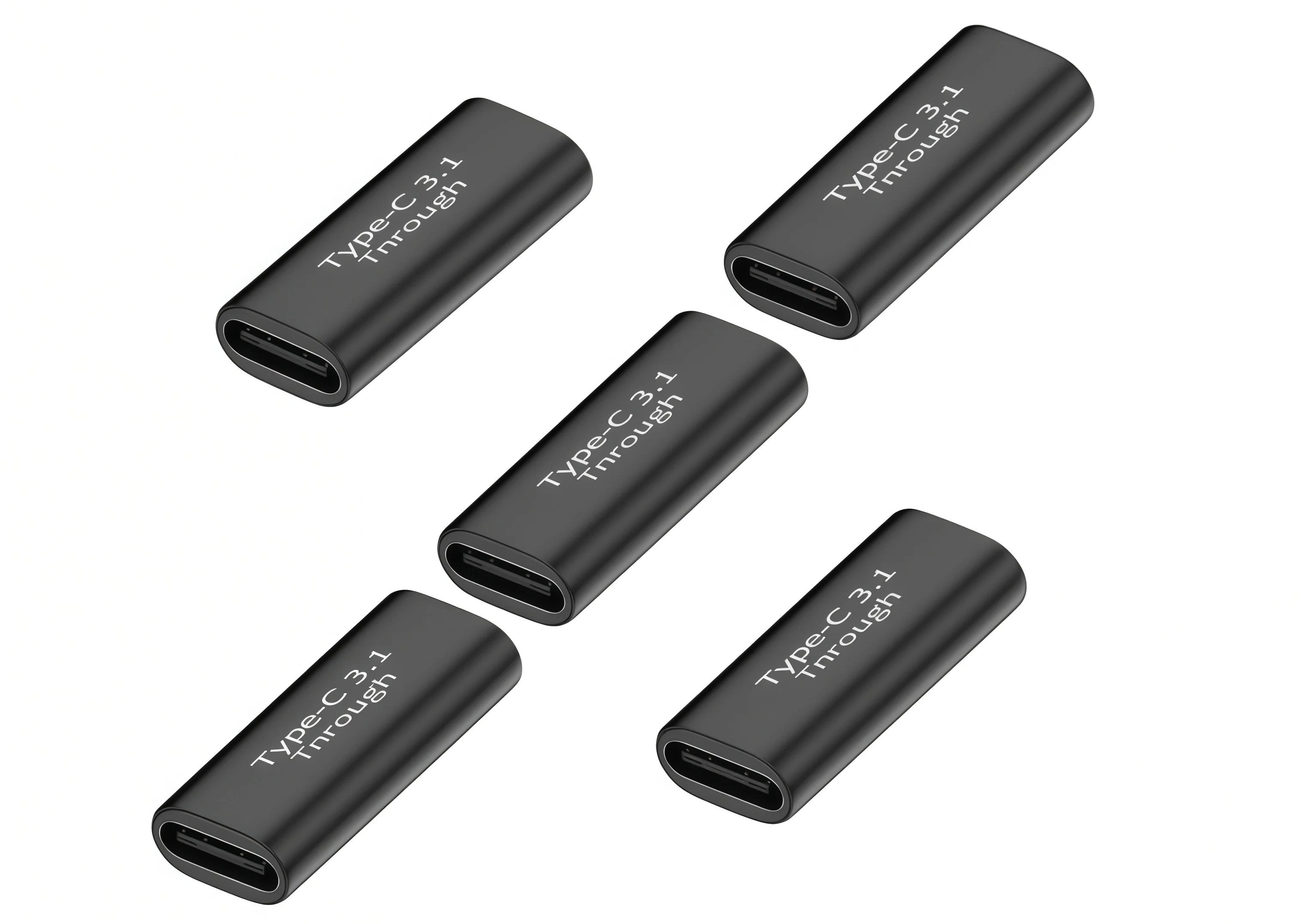 5 Pack USB C Female to Female Adapter.Usbc Extender.USBC Coupler Supports Up to 10Gbps Data Transfer and 100W Fast Charging Supp