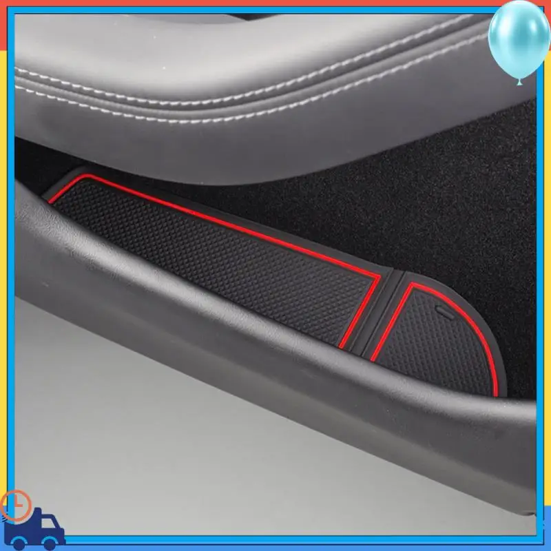 

A90Q-Door Slot Pad Water Cup Slot Dustproof Protective Pad Storage Pad Storage Pad For Tesla Model 3 Highland 2024