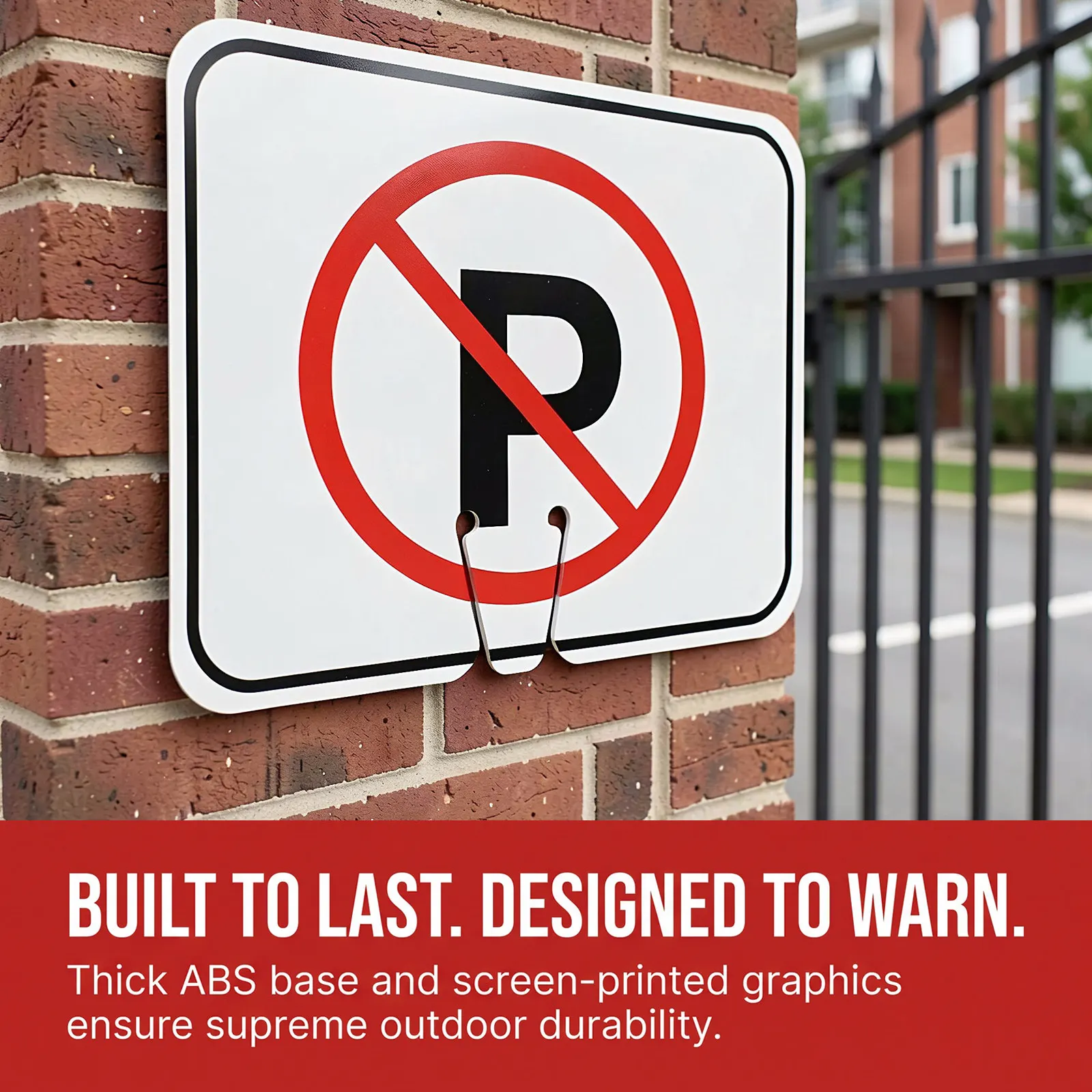 No Parking Sign Sticker Exit Entrance Do Not Block Driveway with Symbol Front of Garage Door Signs