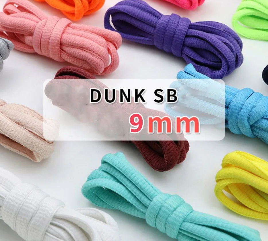 Cadarços Oval Poliéster Espessado, Dunk SB, Clássico, AF1AJ, Tênis De Basquete, Corda De Renda Esportiva, Acessórios De Sapatos, Novo, 1 Par