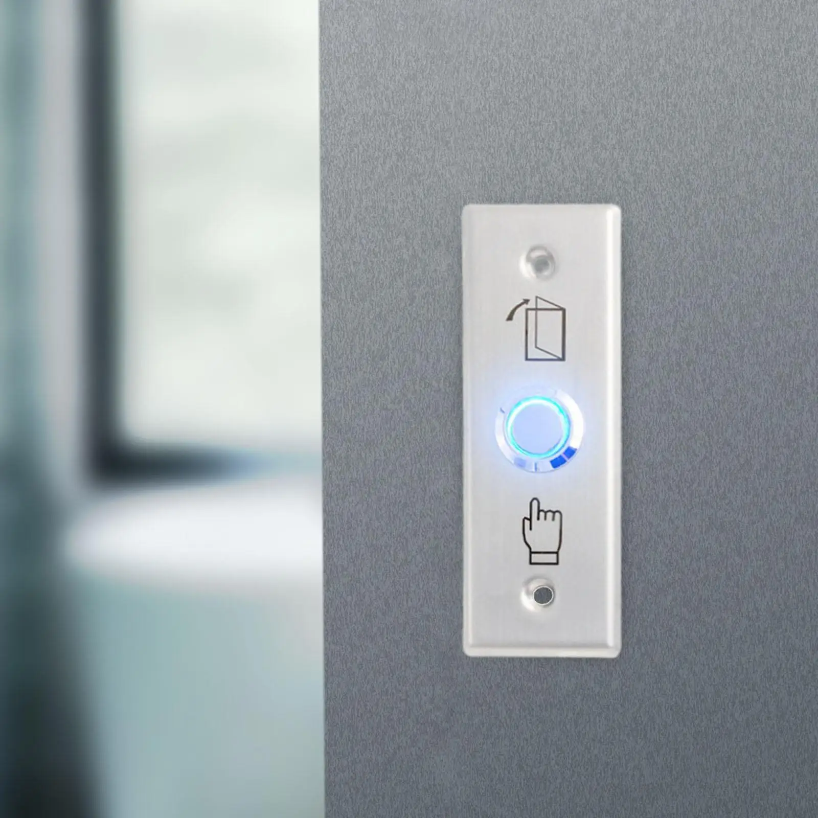 

Electronic Access Control Gate Lock Easy to Use Exit Button Switch for Gas Stations Offices Department Store Door Access Control
