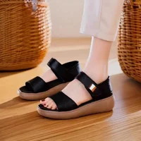 Women's Platform Sandals, Lightweight & Breathable Open Toe Sandals, Adjustable Casual Shoes for Summer Daily & Beach Travel - Image 2