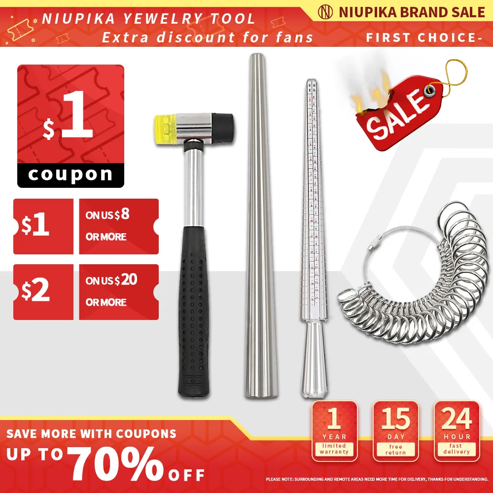 

NIUPIKA KR кольцо Sizer JP и US линейка Профессиональный молоток Свадебный Калибр бесконтактные стальные ювелирные изделия измерительные инструменты Наборы