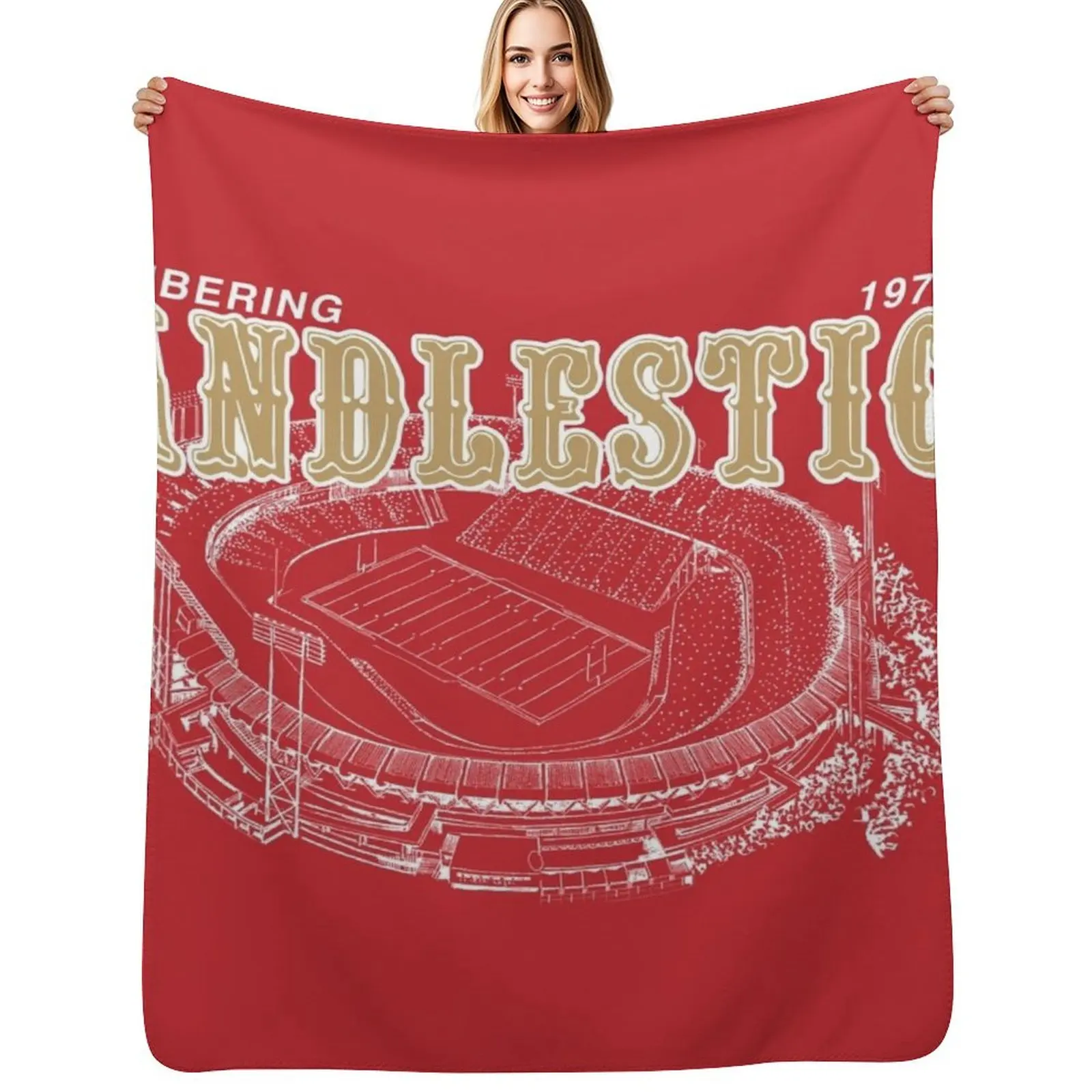 REMEMBERING CANDLESTICK Throw Blanket Warm Plush Fuzzy Blanket for Living Room