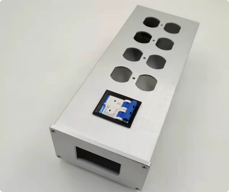 YR/ Full Aluminum Alloy Chassis for Power Amplifiers & Decoders, US Standard Power Filter Enclosure (126.5*78*270/320mm)