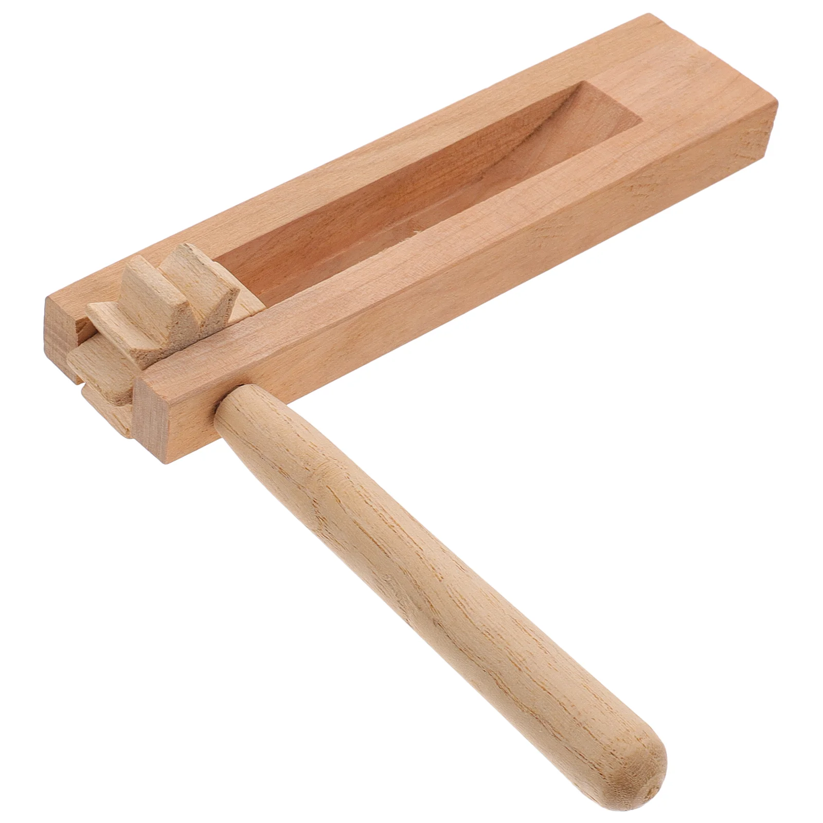 Soundboard Ratchet Noise Maker Traditional Matraca Toy Musical Instrument Sports Educational Wooden Children's